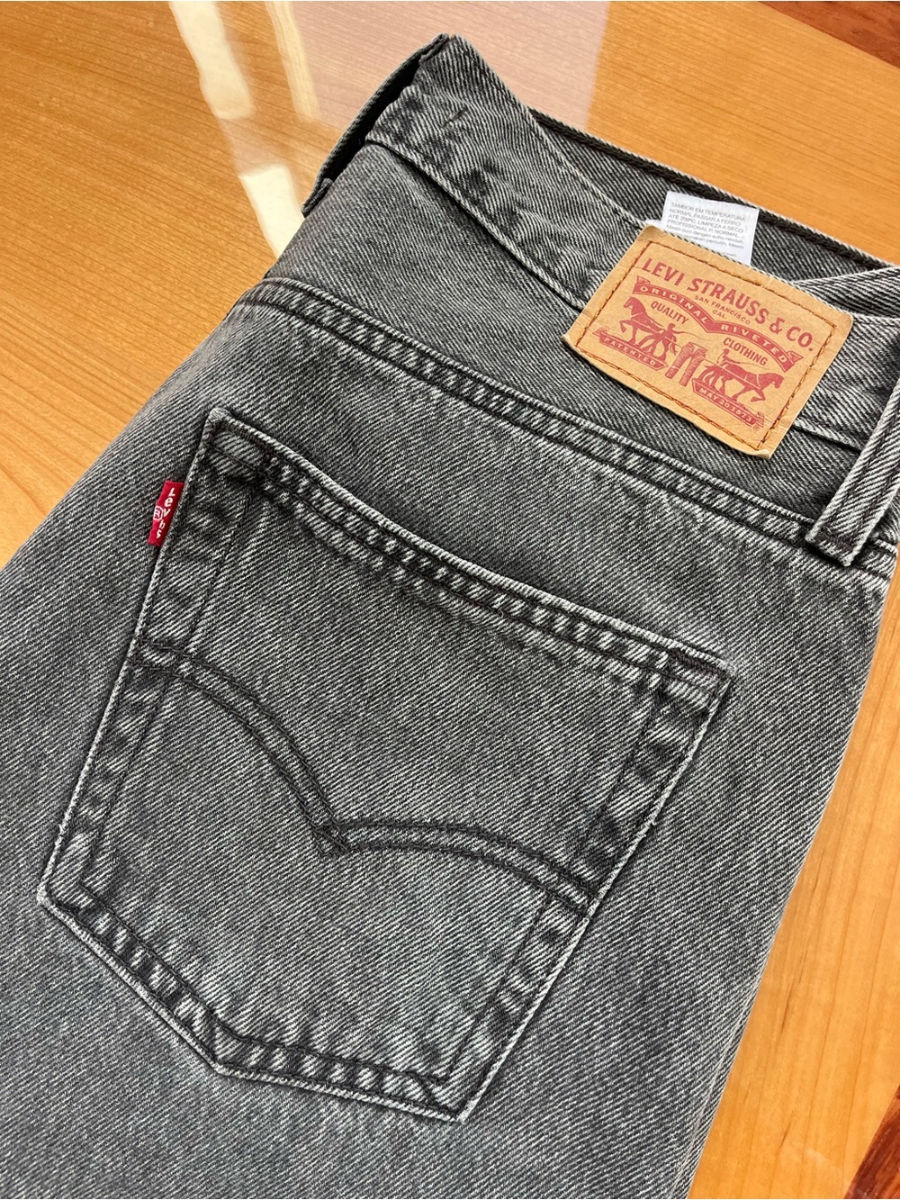 Levi's Grey Washed Jeans - Classic Five-Pocket Style W28/L31